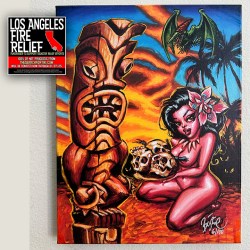 Pagan Ritual Canvas Giclee Print With Custom ARTIST REMARQUE By BigToe [100% Net Proceeds Go To Los Angeles Relief] - front