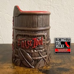 Volcano Barrel Mug From False Idol - Brown & Red [100% Net Proceeds Go To Los Angeles Relief]