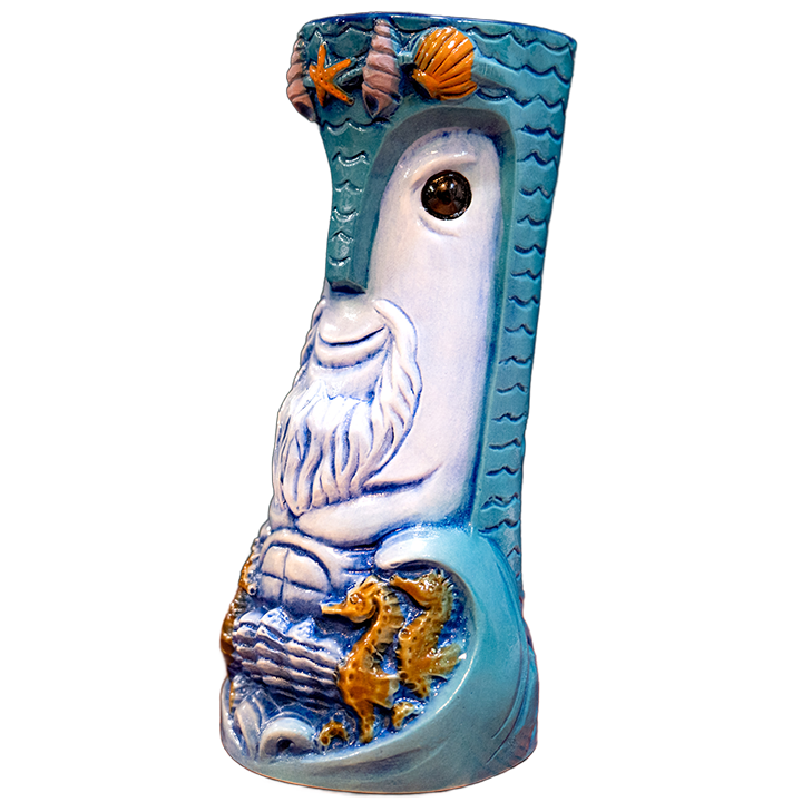 Captain Dock's Poseidon Bob Mug - The Search For Tiki - 1st Edition - Side